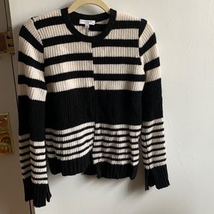 Equipment Stripe Bell sleeve sweater